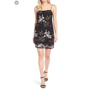 ASTR Embroidered Lace Minidress